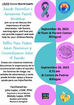 Suicide Prevention and Awareness Workshop