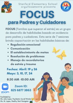 FOCUS Parent Workshop